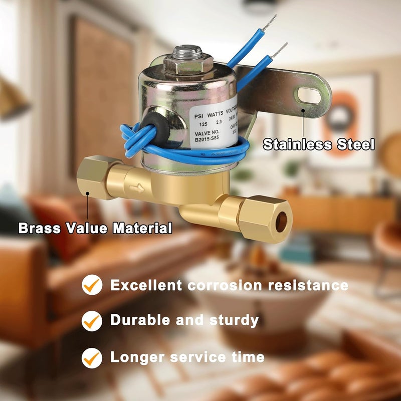 PETOX 4040 Humidifier Water Solenoid Valve, Compatible with Aprilaire Humidifiers Valve 400 500 600 700 220 224 - Replacement Part# B2015-S85-24 Volts AC 2.3 Watts 60 Hz 125 PSI- Blue - Image 4